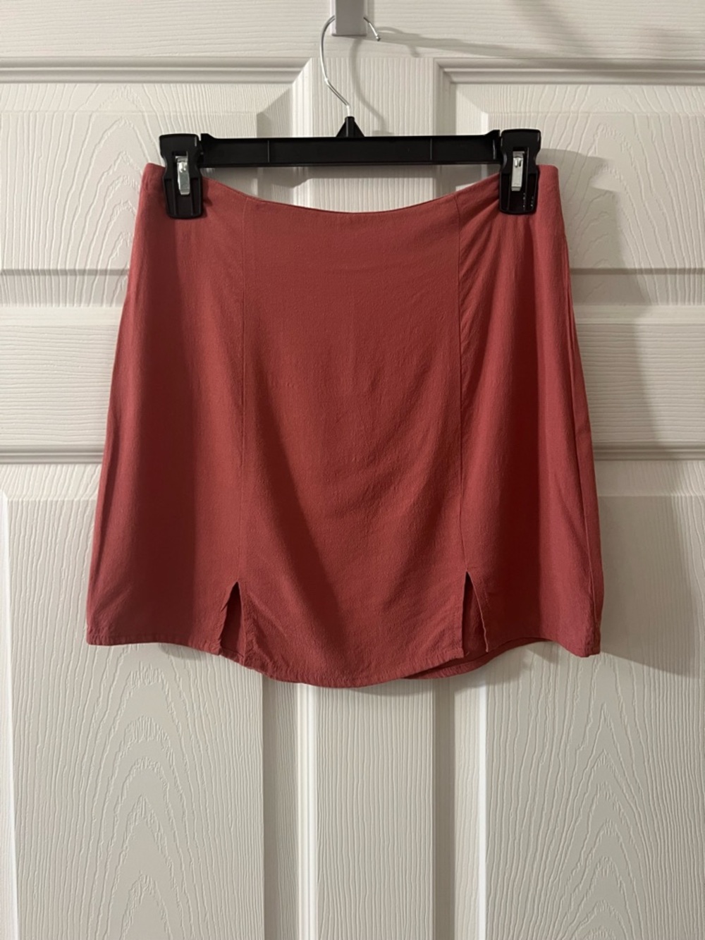 Rust Red/Dark Pink Mini Skirt